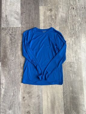 Long Sleeve Performance Tee - Blue